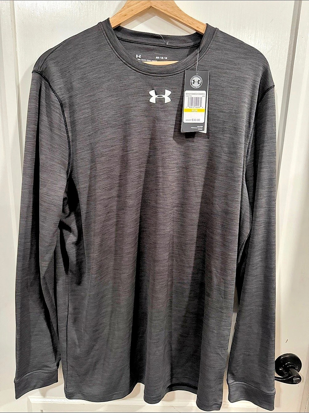 Under Armour Men’s UA Tech 2.0 Long Sleeve Locker Tee Gray Medium